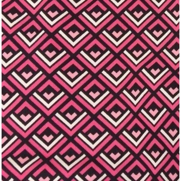 Express Shorts Womens Sz 8 Pink Black White Diamond Geo Stripe Print 2.25"inseam - Picture 2 of 7